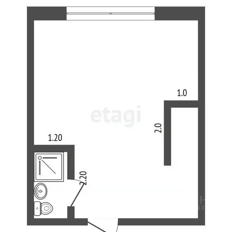 Студия Крым, Ялта ул. Тимирязева, 39Б (28.7 м) - Фото 0