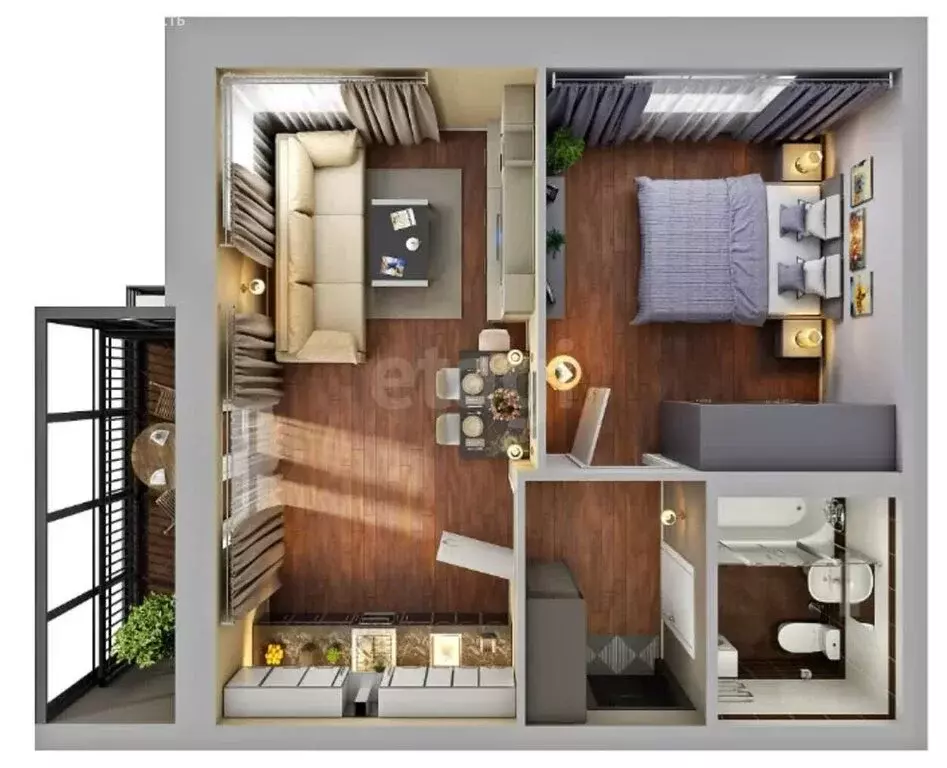 2-комнатная квартира: Южно-Сахалинск, проспект Победы, 11 (61 м) - Фото 1