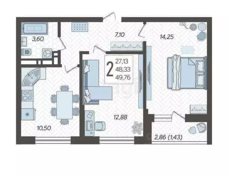 2-к кв. Краснодарский край, Краснодар ул. Имени Владимира ... - Фото 1