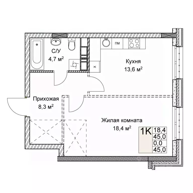 Свободной планировки кв. Нижегородская область, Нижний Новгород ... - Фото 0