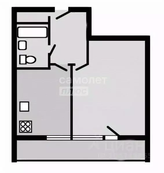 1-к кв. Москва Ферганская ул., 11К6 (30.8 м) - Фото 2