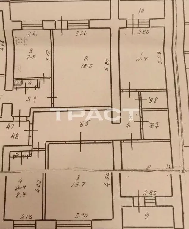 3-к кв. Воронежская область, Воронеж ул. Ворошилова, 49 (61.5 м) - Фото 1