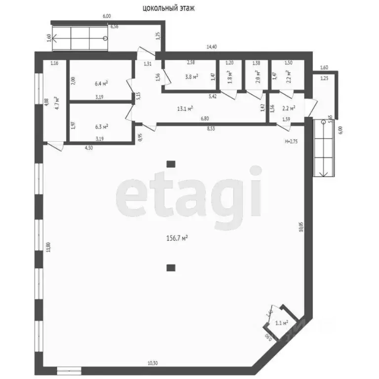 Торговая площадь в Ямало-Ненецкий АО, Новый Уренгой Лимбяяха мкр, ул. ... - Фото 2