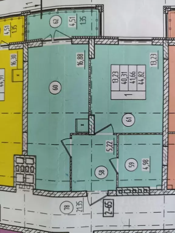 1-к кв. Калининградская область, Гурьевск  (42.3 м) - Фото 2