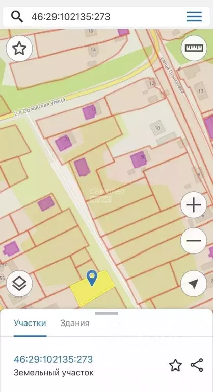 Участок в Курская область, Курск ул. Понизовка, 6 (5.7 сот.) - Фото 2