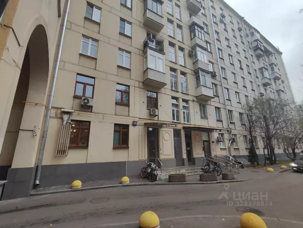 Помещение свободного назначения в Москва ул. Хамовнический Вал, 18 (55 ... - Фото 1