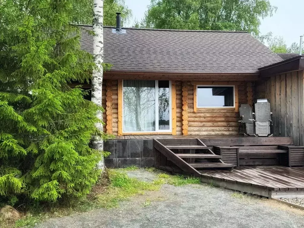 Дом в Карелия, Прионежский район, Нововилговское с/пос, Лососинное ... - Фото 1