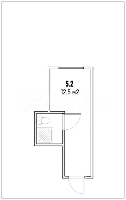 Квартира-студия, 12,5 м, 2/6 эт. - Фото 0