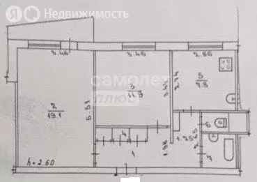 2-комнатная квартира: Кирово-Чепецк, улица Володарского, 11/1 (52.3 м) - Фото 0