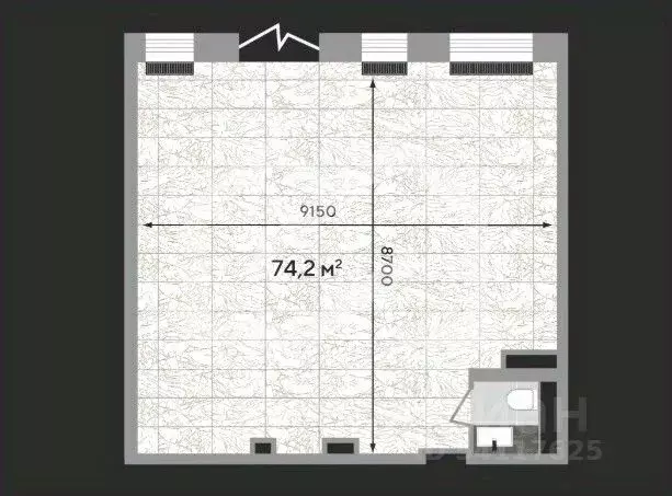 Торговая площадь в Москва Зорге 9 жилой комплекс, 9Ак6 (74 м) - Фото 2