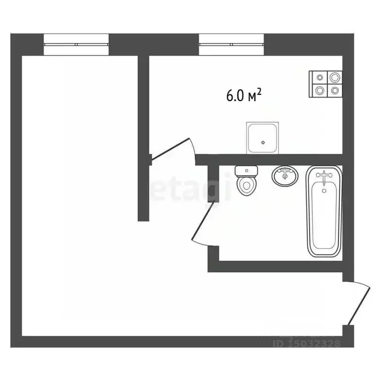1-к кв. Владимирская область, Муром Кленовая ул., 5 (41.7 м) - Фото 0