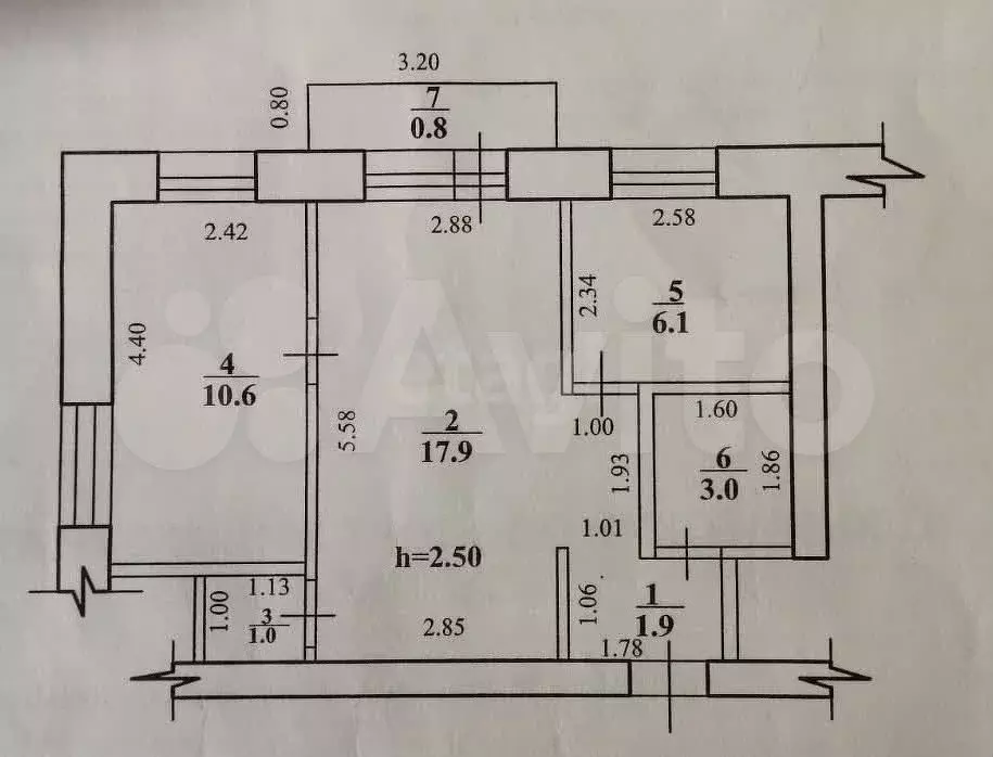 2-к. квартира, 40,5 м, 4/5 эт. - Фото 0