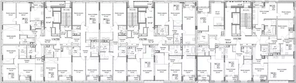 1-к кв. Нижегородская область, Нижний Новгород Ильинская ул. (52.8 м) - Фото 2