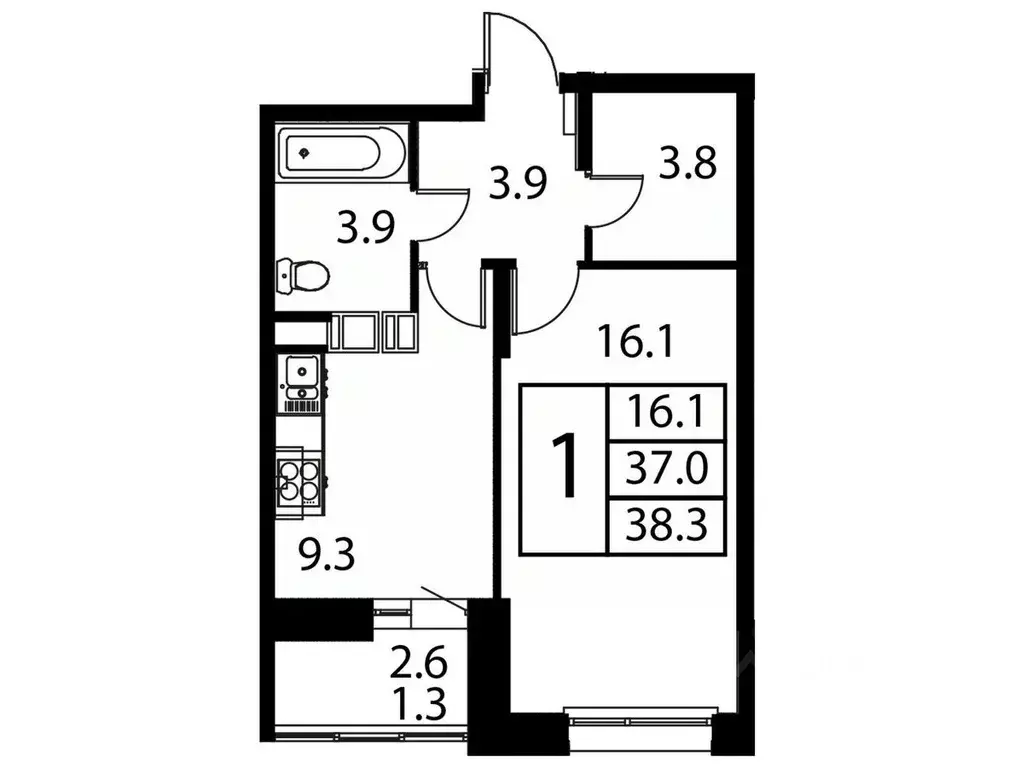 1-к кв. Московская область, Домодедово Авиационный мкр, ул. ... - Фото 0