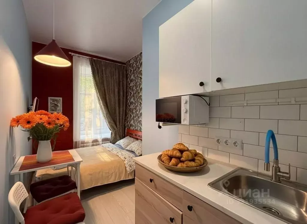 Студия Санкт-Петербург Гончарная ул., 23 (16.0 м) - Фото 1