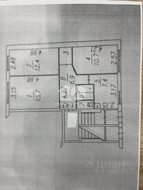 3-к кв. Новосибирская область, Черепановский район, Дорогино рп ул. ... - Фото 2