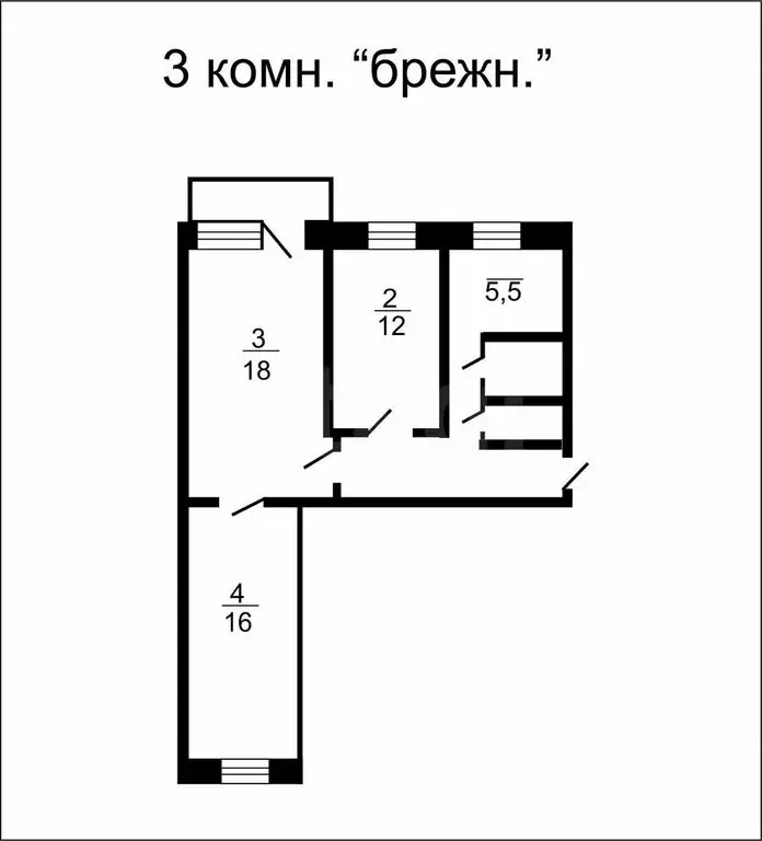 3-комнатная квартира: Катав-Ивановск, Пугачёвская улица, 68 (60 м) - Фото 1