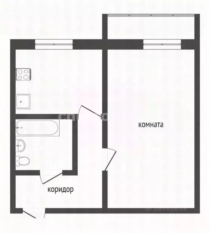 1-к кв. Севастополь просп. Античный, 68 (39.0 м) - Фото 2