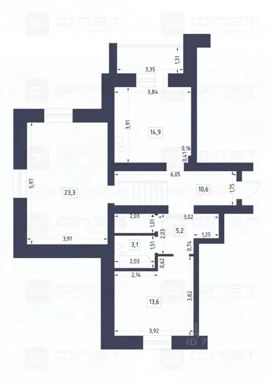 2-к кв. Татарстан, Зеленодольск ул. Королева, 14Б (72.8 м) - Фото 1