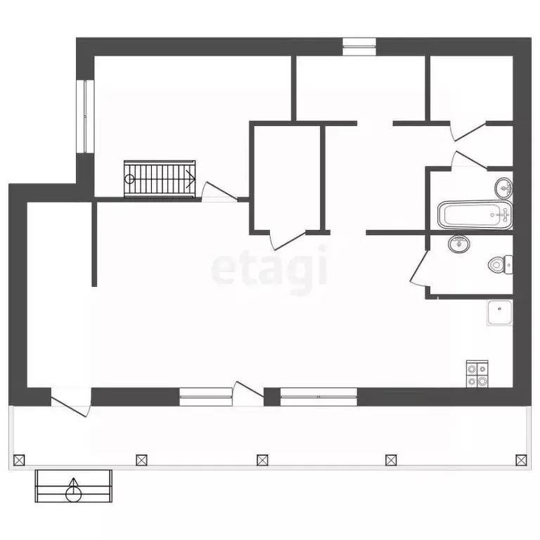 Дом в Кемеровская область, Новокузнецкий муниципальный округ, с. ... - Фото 2