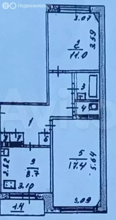 2-комнатная квартира: Псков, Новгородская улица, 28 (53.9 м) - Фото 1