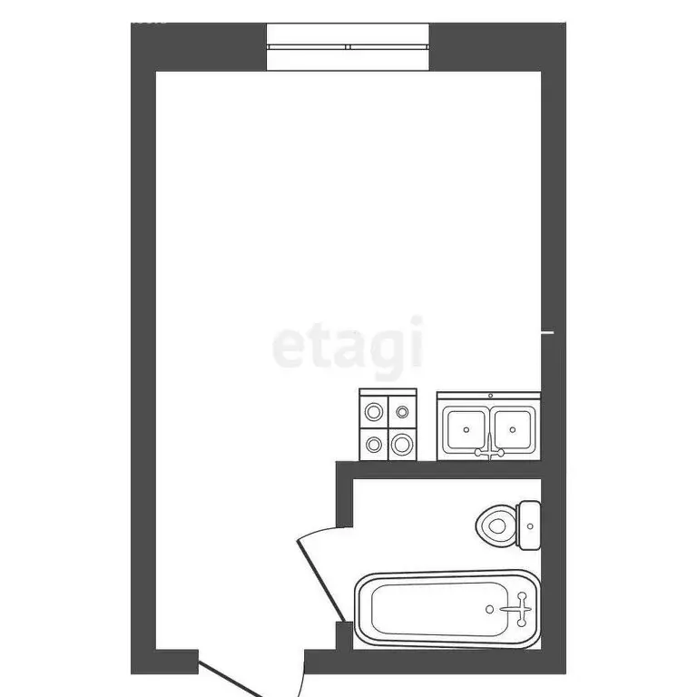 1к в -комнатной квартире (12.6 м) - Фото 1