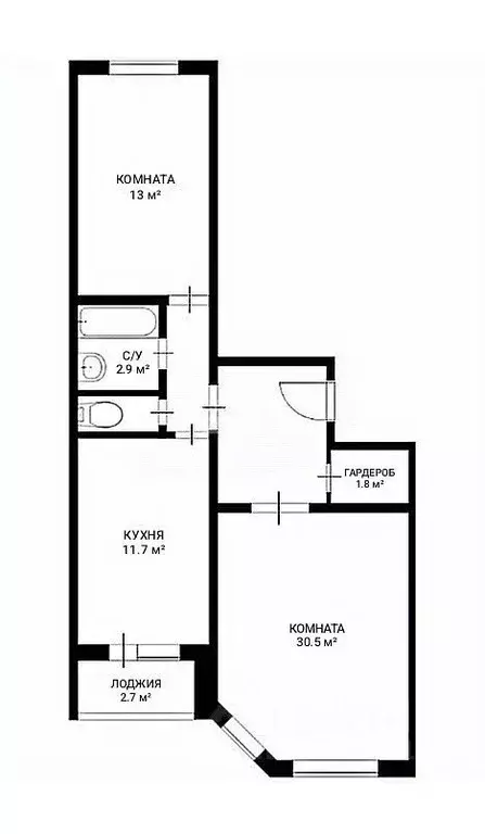 2-к кв. Московская область, Чехов Губернский мкр, ул. Земская, 1 (61.9 ... - Фото 2