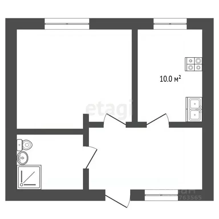 2-к кв. Краснодарский край, Анапа ул. Ростовская, 24 (40.0 м) - Фото 1