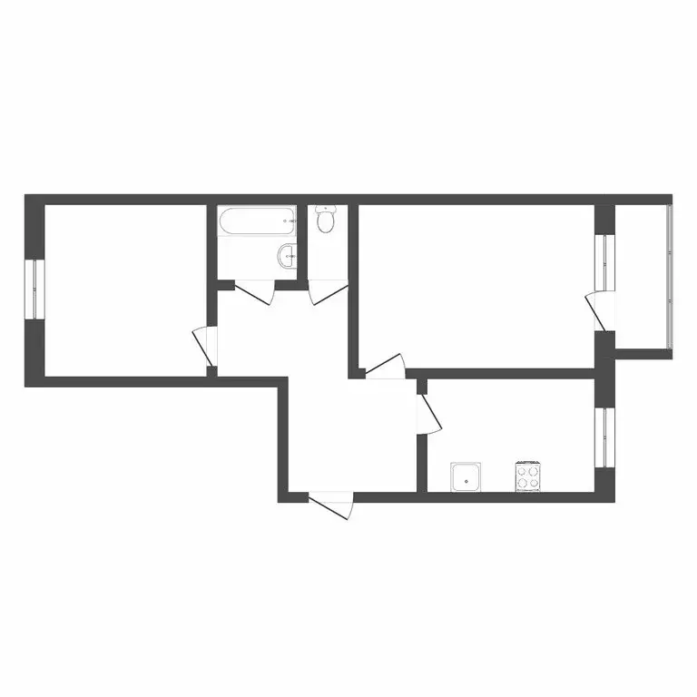 2-комнатная квартира: Тюмень, улица Димитрова, 88 (51.6 м) - Фото 0