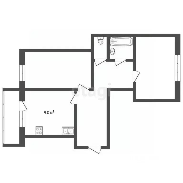 2-к кв. Владимирская область, Муром ул. Экземплярского, 70 (53.5 м) - Фото 2