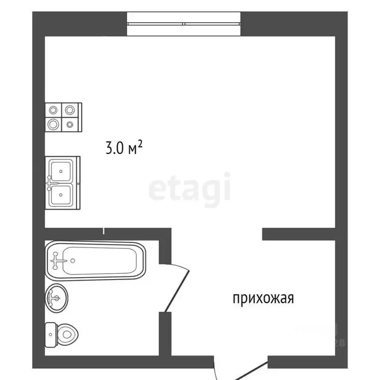 1-к кв. Владимирская область, Муром Орловская ул., 25 (14.0 м) - Фото 1