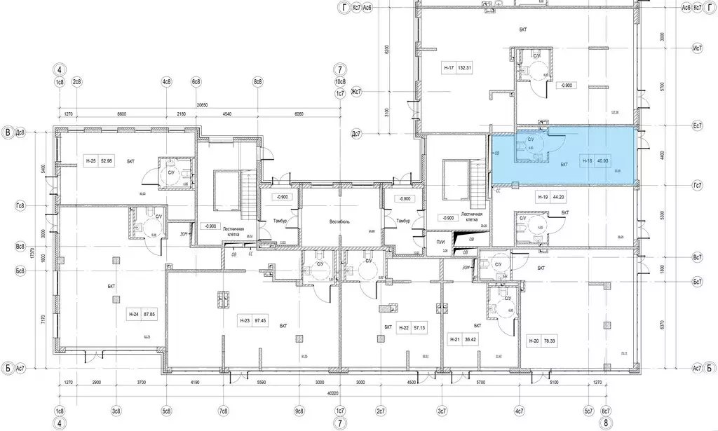 Помещение свободного назначения (40.93 м) - Фото 1