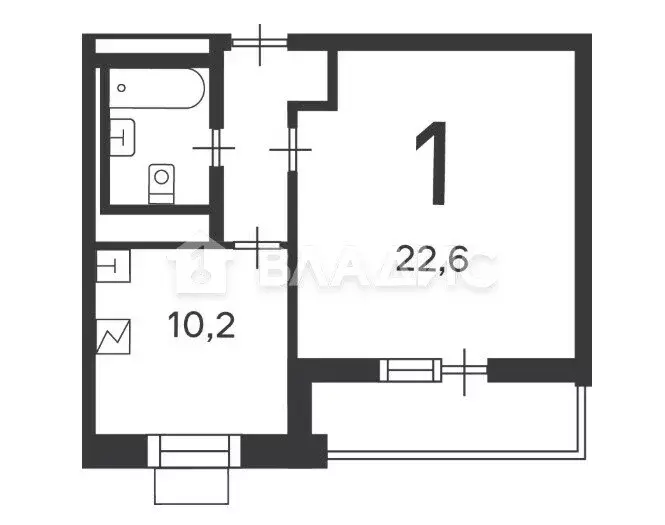 1-комнатная квартира: Москва, улица Кедрова, 16к3 (41 м) - Фото 1