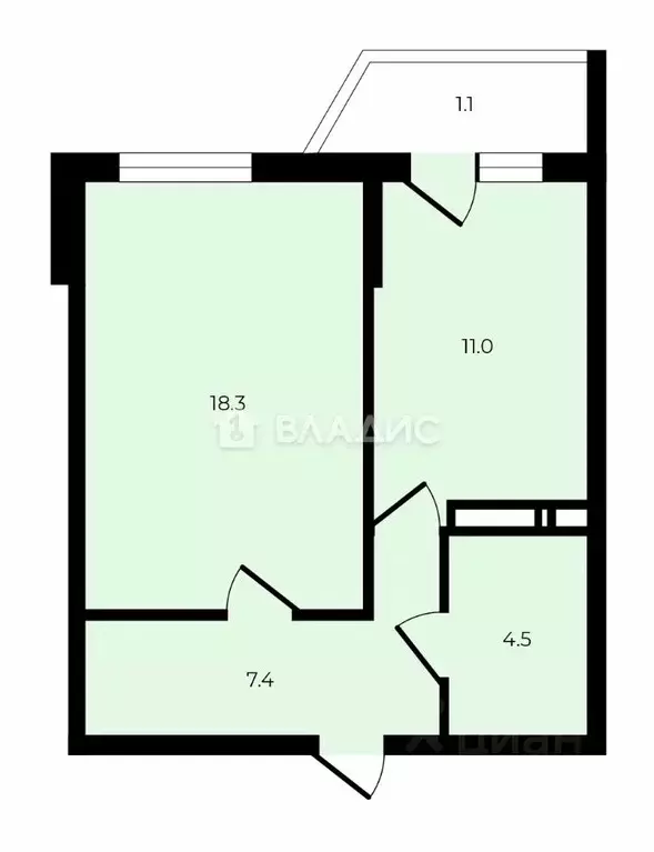 1-к кв. Ленинградская область, Мурино Всеволожский район, ул. Шоссе в ... - Фото 2