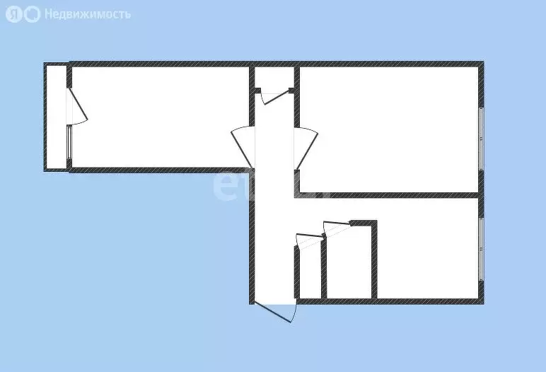 2-комнатная квартира: Губкин, улица Фрунзе, 2 (44 м) - Фото 0