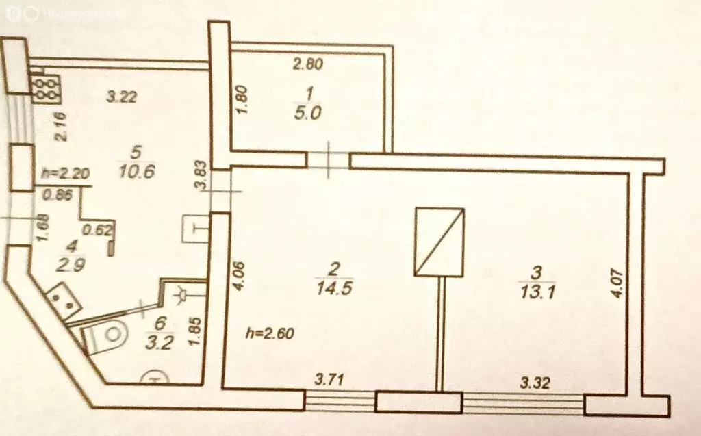 2-комнатная квартира: Торжок, улица Лермонтова, 5 (50 м) - Фото 1