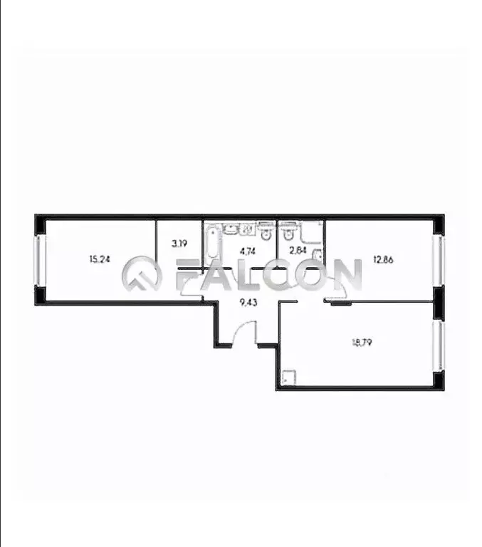2-к кв. Москва Цимлянская ул., 3к2 (66.0 м) - Фото 2