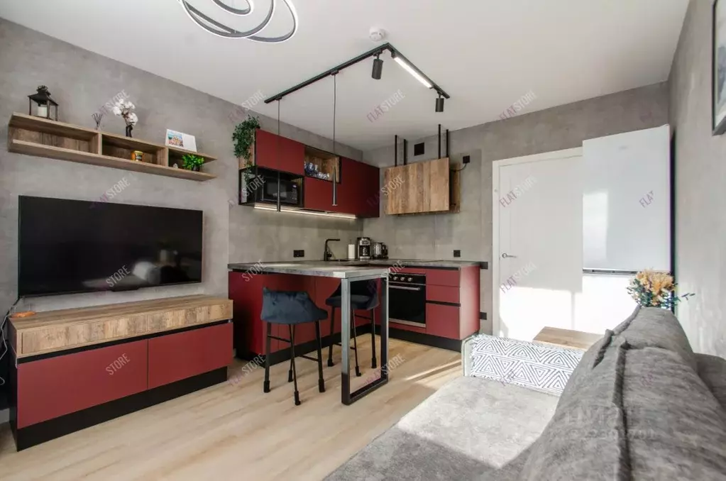 Студия Санкт-Петербург дор. Муринская, 31к2 (22.0 м) - Фото 2