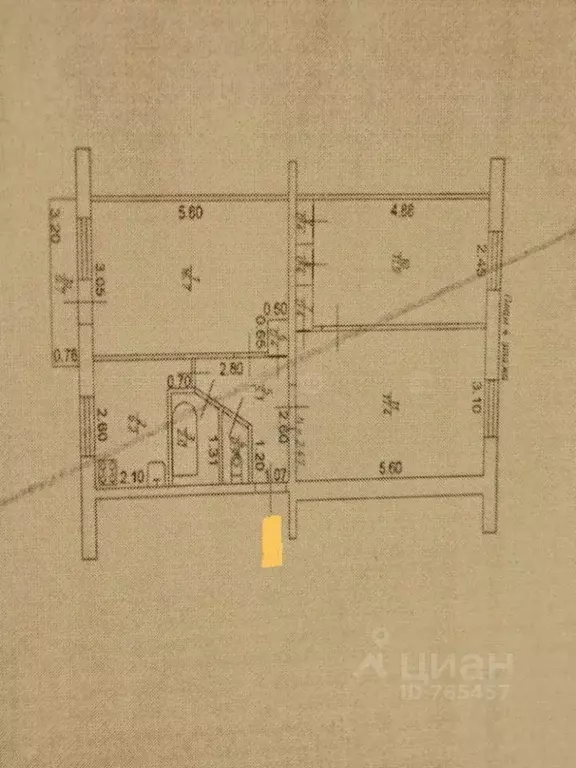 3-к кв. Татарстан, Казань Военный городок-2 тер., 142/1 (61.8 м) - Фото 2