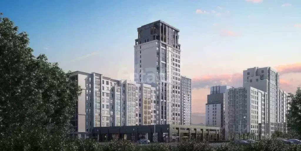 2-к кв. Тюменская область, Тюмень ул. Разведчика Кузнецова, 16А (67.0 ... - Фото 2