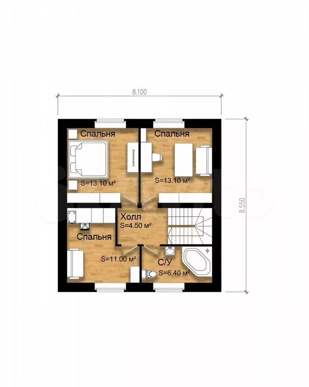 Коттедж 110 м на участке 7,5 сот. - Фото 1