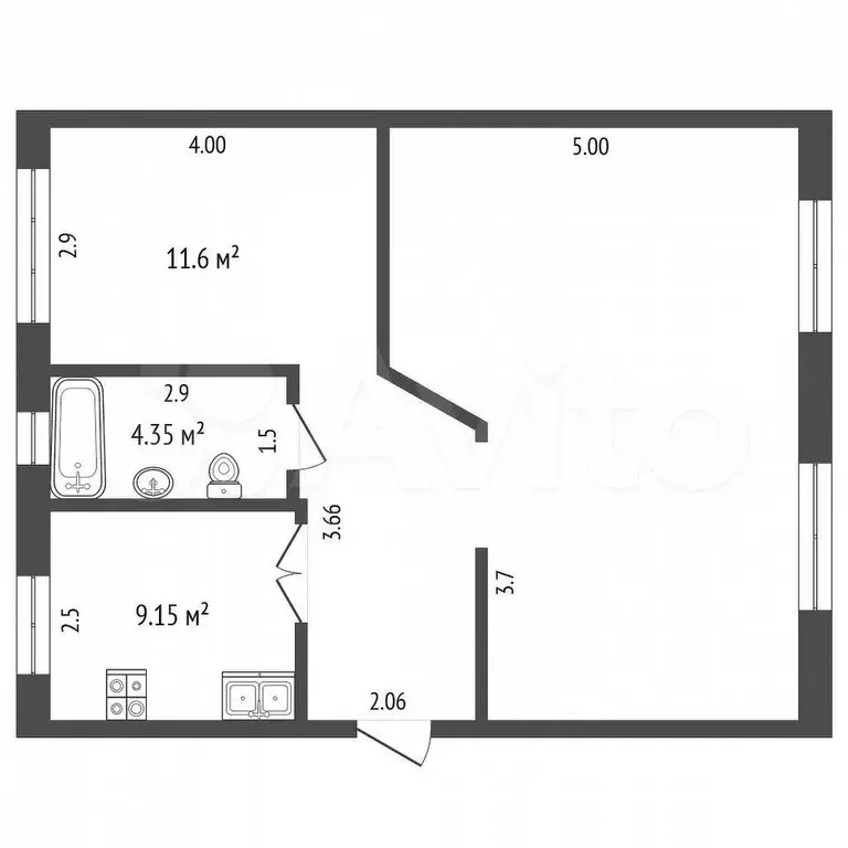 3-к. квартира, 65 м, 1/4 эт. - Фото 0
