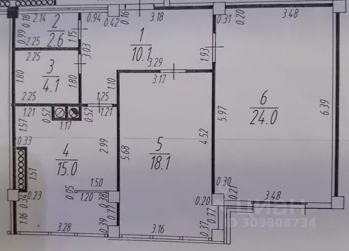 2-к кв. Ставропольский край, Невинномысск ул. Ленина, 59 (73.0 м) - Фото 0