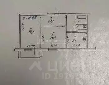 2-к кв. Владимирская область, Ковров Комсомольская ул., 101 (59.4 м) - Фото 2