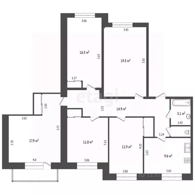 Комната Московская область, Серпухов ул. Крюкова, 1 (16.5 м) - Фото 2