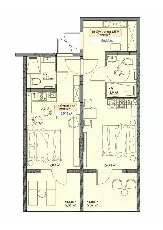 Студия Крым, Евпатория ул. Симферопольская, 1Ж (36.24 м) - Фото 0