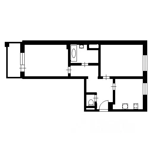 2-к кв. Санкт-Петербург Народная ул., 68к1 (64.3 м) - Фото 2