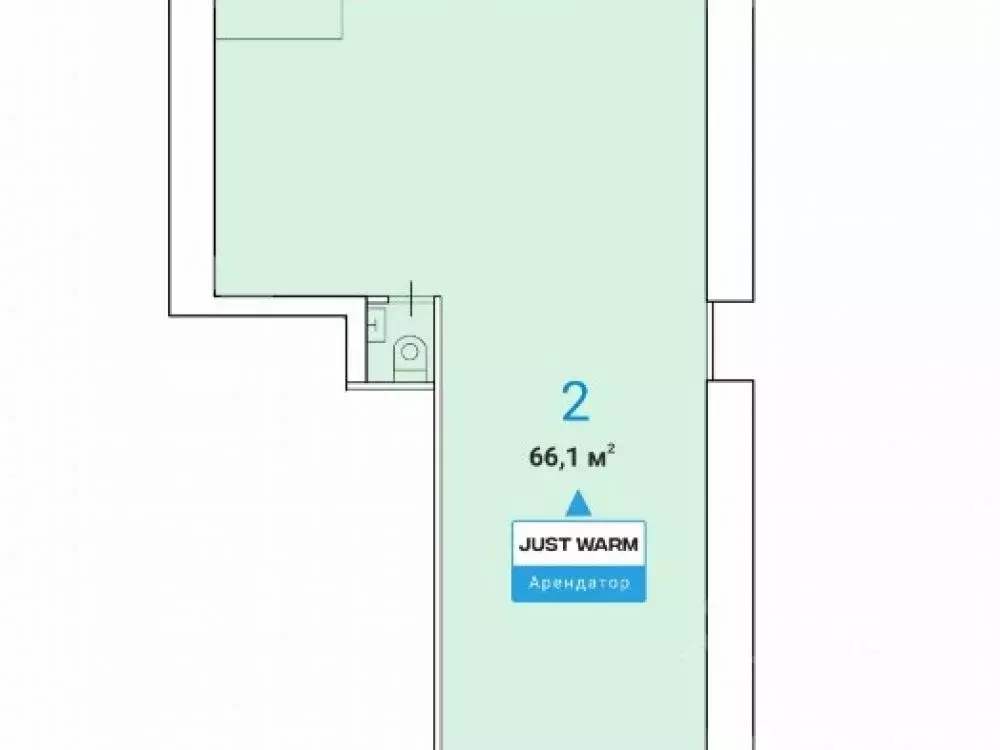 Торговая площадь в Москва Богословский пер., 16/6С1 (66 м) - Фото 2