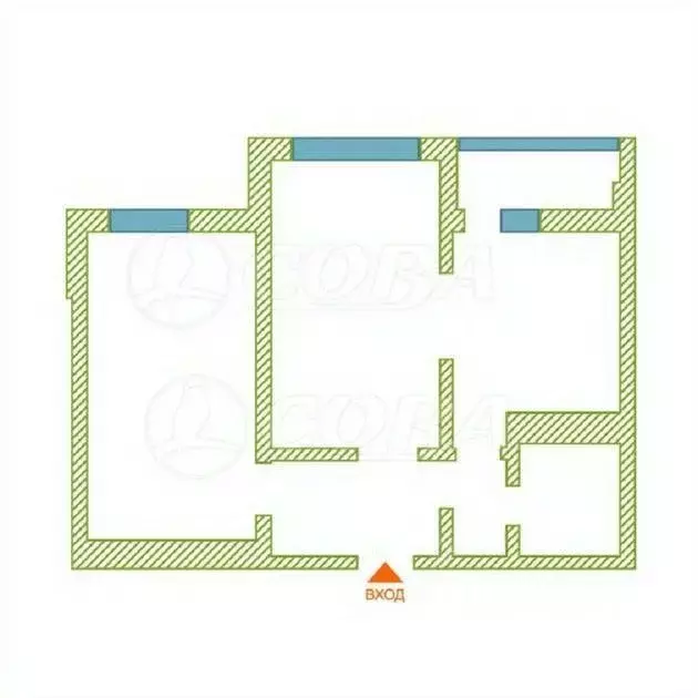 2-к кв. Тюменская область, Тюмень ул. Вадима Бованенко, 4 (52.0 м) - Фото 2