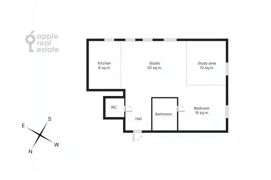 Студия Москва Малый Козихинский пер., 14 (70.0 м) - Фото 2